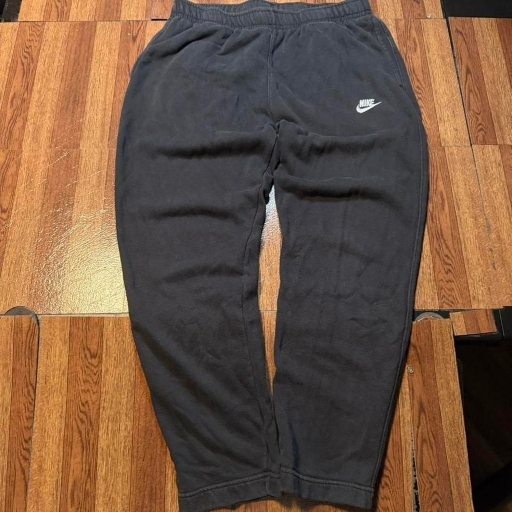 Nike Black Fleece Retro Tech Sportswear Hem Sweatpants Large